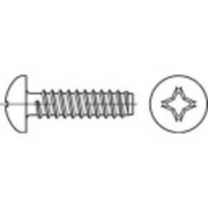 Čočkové šrouby do plechu TOOLCRAFT 1068142, N/A, 13 mm, nerezová ocel, 1000 ks