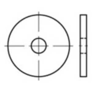 Podložky TOOLCRAFT N/A 80 mm Nerezová ocel A4 10 ks