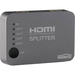 Marmitek Split 312 2 porty HDMI splitter možnosť 3D prehrávania 3840 x 2160 Pixel strieborná