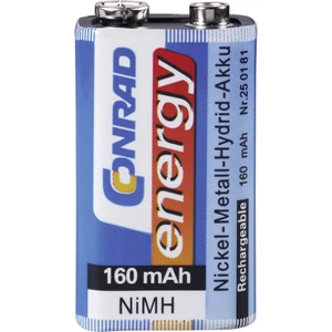 Conrad energy 6LR61 9 V akumulátor Ni-MH 160 mAh 8.4 V 1 ks