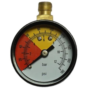 Aerotec manometer 9415269  Pripojenie (manometer): zadná strana  Vonkajší závit 1/4" 1 ks