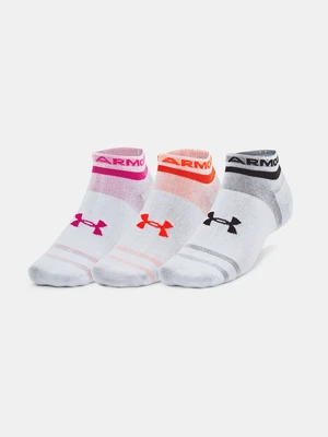 Under Armour Socks UA Essential Low Cut 3pk-WHT - unisex