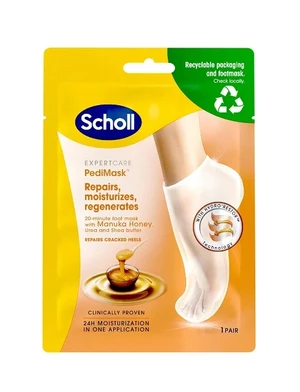 Scholl Hydratační maska na nohy s manukovým medem Expert Care PediMask™ (Foot Mask With Manuka Honey) 1 pár