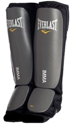 Everlast MMA Shinguards Black S/M Chrániče na bojové sporty