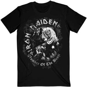 Iron Maiden Koszulka Number Of The Beast Grey Tone Unisex Black S