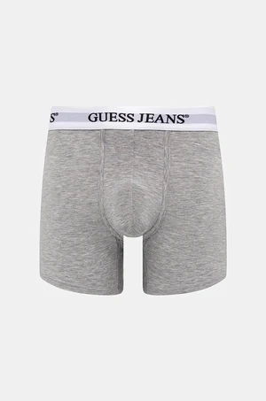 Boxerky Guess Jeans pánské, šedá barva, M4BZ42 KBF92