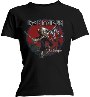 Iron Maiden T-shirt Trooper Red Sky Womens Black L