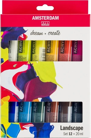 Amsterdam General Selection Set of Acrylic Paints Landscape 12 x 20 ml