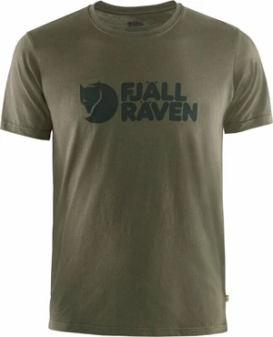 Fjällräven Logo M Dark Olive M Camiseta