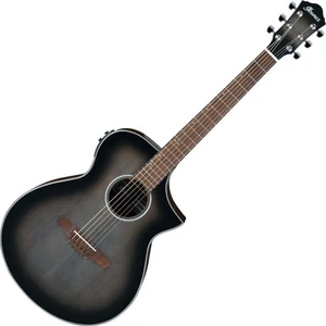 Ibanez AEWC11-TCB Transparent Charcoal Burst Chitară electro-acustică Jumbo