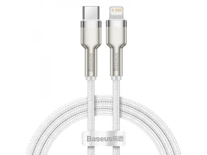 Datový kabel Baseus Cafule Series Metal Type-C/Lightning PD 20W 1m, bílá