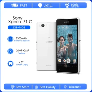 Sony Xperia Z1 Compact Refurbished-Original D5503 4.3" Unlocked Phone GSM 3G&4G Android Quad-Core WIFI GPS 2GB RAM 16GB ROM