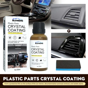 30/90ml Plastic Refurbished Plating Crystal Coating Agent Wax Panel Auto Interior Car Plastic Renovated Coating Retreading Agent