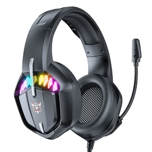 X28 Gaming Headphones With Noise Cancelling Microphone RGB Light 7.1 Surround Sound Wired Gaming Headset Gamer For PC