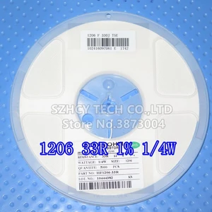 5000Pcs 1206 33R 1% 1/4W HF1206-33R New and origianl