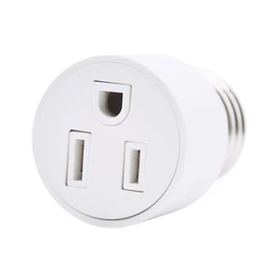 E26 3 Prong Light Socket To Plug Adapter Light Bulb Outlet Socket Adapter Light Bulb Socket Adapter Fit For 2/3Prong Convert