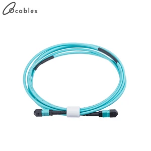 5 PCS/Lot 12 Fiber MPO Patch Cord LSZH OM4 850nm 15m MPO(Male) Fiber Optical Patch Cable Fiber Optic Patch Cord