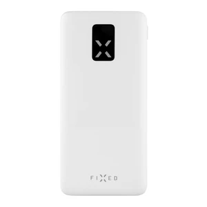 Powerbank FIXED Zen 10 s LCD displejem a výstupem PD 20W 10 000 mAh, bílá