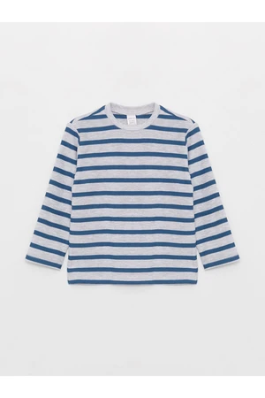 LC Waikiki Crew Neck Long Sleeve Striped Baby Boy T-Shirt