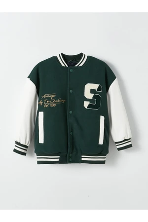 LC Waikiki Boy's Embroidered College Jacket