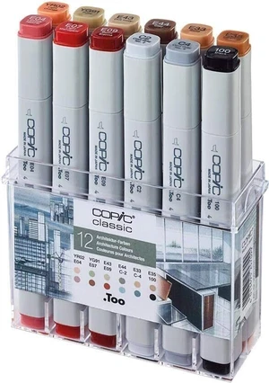 Copic Classic Fixy Architecture Colours 12 ks