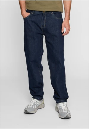 Men's 3D Embroidery Jeans Navy Blue