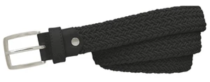 Alberto Basic Braided Womens Black 95 cm Ceinture