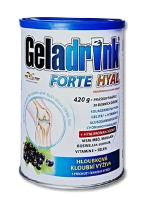 GELADRINK FORTE HYAL práškový nápoj černý rybíz 420 g