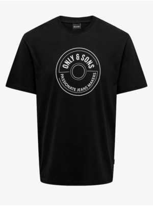 Men's Black T-Shirt ONLY & SONS Lamer Life - Men