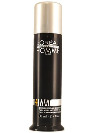 L´Oréal Professionnel Matující pasta na vlasy pro muže Homme Mat (Matte Sculpting Pomade) 80 ml