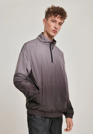 Gradient Pull Over Jacket Black/Grey