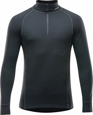 Devold Duo Active Merino 210 Zip Neck Man Black S Sous-vêtements thermiques