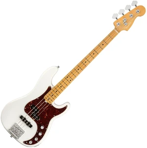 Fender American Ultra Precision Bass MN Arctic Pearl E-Bass