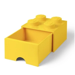 LEGO® úložný box 4 so šuplíkom 25 x 25 x 18 cm žltá