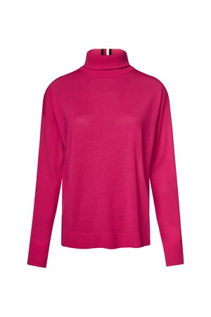 Tommy Hilfiger Sweater - JAKAYLA HIGH-NK SWTR pink