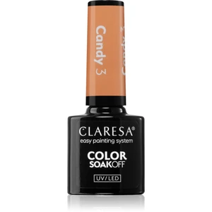 Claresa SoakOff UV/LED Color Candy gelový lak na nehty odstín 3 5 g