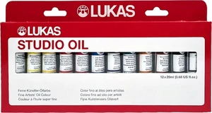 Lukas Studio Wooden Box Set of Oil Paints 12 x 20 ml