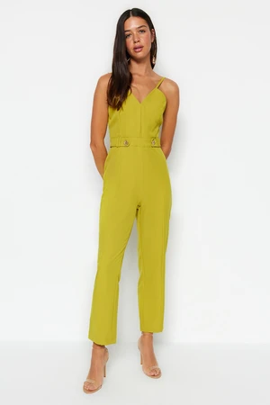 Trendyol Green Button Detailed Jumpsuit