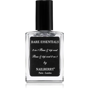 NAILBERRY Bare Essentials podkladový a vrchný lak na nechty 15 ml