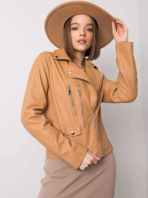 Dámska bunda Fashionhunters Camel