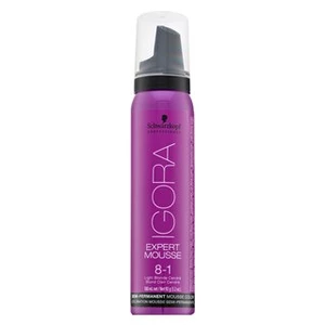 Schwarzkopf Professional Igora Expert Mousse Semi-Permanent Mousse Color semi-permanentní barvící pěna na vlasy 8-1 100 ml