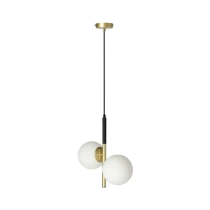 Lampa wisząca w kolorze złota ze szklanym kloszem 32.5x15 cm Duo – Candellux Lighting