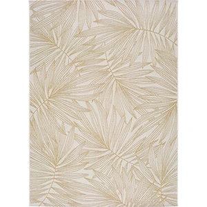 Beżowy dywan zewnętrzny Universal Hibis Leaf, 135x190 cm