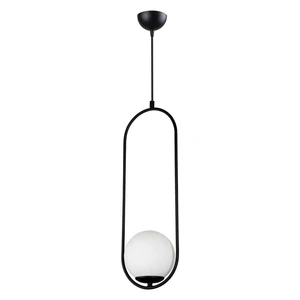 Czarna lampa wisząca Squid Lighting Arch, wys. 146 cm