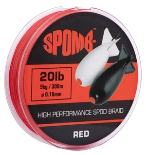 Spomb Braid Red 0,18 mm 300 m 9 kg-20 lbs Plecionka