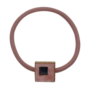 Japanese Acetic Acid~Hair Ring Hair Accessories Headwear Hair Rope Korean Leather Band Leather Cover Japanese Square Geometry W7