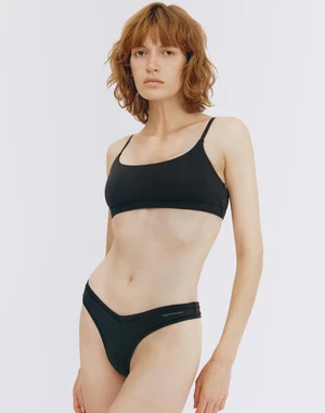 Organic Basics Flex Thong Black M