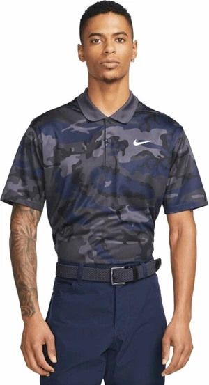 Nike Dri-Fit Victory+ Mens Camo Golf Gridiron/Gridiron/White S Tricou polo