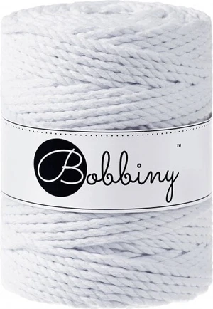 Bobbiny 3PLY Macrame Rope 5 mm 100 m White Șnur