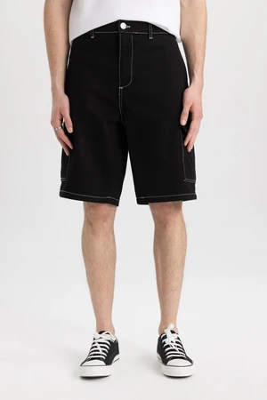 DEFACTO Relax Fit Cargo Pocket Bermuda Shorts